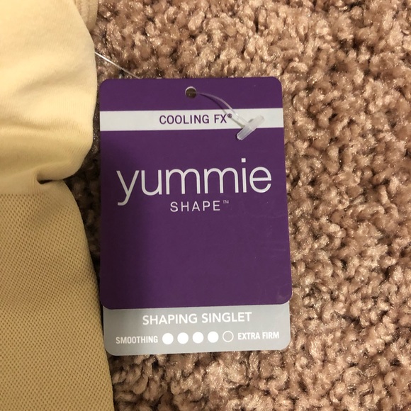 NWT Yummie Shape Wear Firm Shaping Singlet Size M/L color nude. - Picture 7 of 10